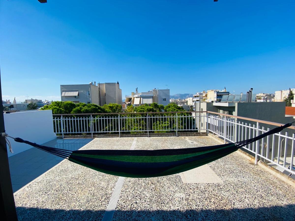 地铁站旁,免费停车位,距机场15分钟车程,独享80平米露台和美景,星空帐篷,舒适淋浴,宽敞3间房3张双人床公寓 Атина Екстериор снимка